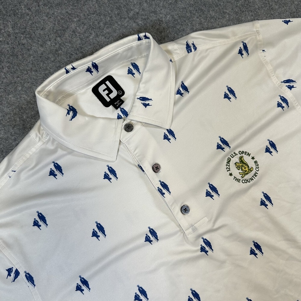 122nd U.S. Open Shirt Mens Large Golf Country Club FJ Polyester Spandex Tourname